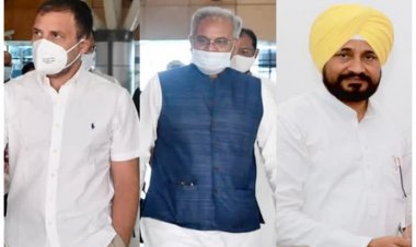 लखीमपुर खीरी सियासत से चमके CM भूपेश और चन्नी