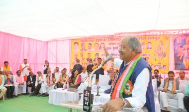 कमजोर लोगो के विकास के लिए समाज के सम्पन्न तबको को आगे आना चाहिए - बृजमोहन अग्रवाल।