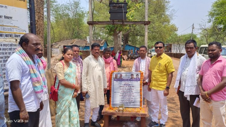 साँसद,विधायक ने किया करोड़ों की लागत से बनने वाले मटकोट सड़क निर्माण का भूमिपूजन..