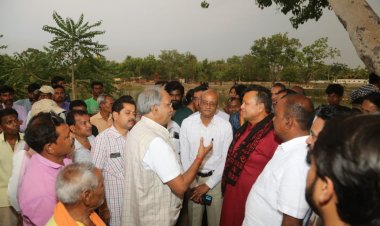 बृजमोहन ने किया 1 करोड़ से अधिक के विकास कार्यों का भूमि पूजन   चिरौजी तालाब के चारों ओर बनेगा पाथवे, होगा वृक्षारोपण।
