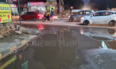 मुख्यमंत्री भूपेश बघेल के द्वारा होने वाले शंकर नगर अंडर ब्रिज सौंदयिकर्ण का लोकार्पण की खुली पोल, उपर पाठ, नीचे सपाट - बृजमोहन