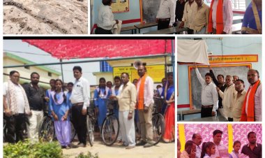 ग्राम कसेकेरा के हाई स्कूल में छात्राओं को मुख्यमंत्री सरस्वती साइकिल वितरण योजना के अंतर्गत छात्राओं को साइकिल वितरण