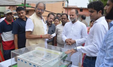 अश्वनी नगर, चंगोराभाठा में 2 स्मार्ट शुलभ शौचालय का भूमिपूजन, विधायक निधि से  जिम भवन के लिए 10 लाख की घोषणा
