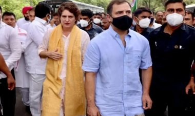 अधिकारी कर रहे पूछताछ, पार्टी कार्यकर्ताओं संग विरोध मार्च के बाद ED दफ्तर पहुंचे राहुल गांधी