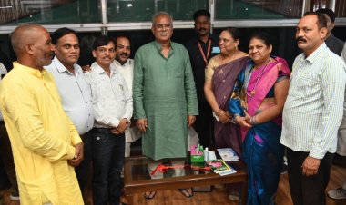 मुख्यमंत्री  बघेल से अघरिया समाज के प्रतिनिधि मंडल ने की सौजन्य मुलाकात