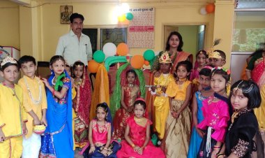 श्री महावीर दिगंबर जैन विद्यालय में श्री कृष्ण जन्माष्टमी हर्षोल्लास के साथ मनाया गया