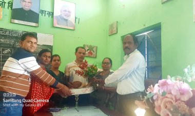 नवनियुक्त संस्था प्रमुख का स्वागत