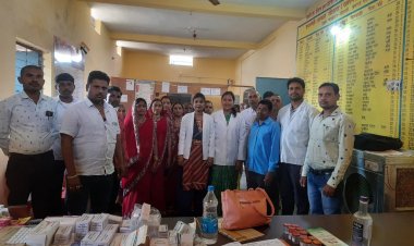 स्वास्थ्य शिविर में 380मरीजो का उपचार