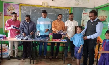 ठिठुरन भरी सर्दी से राहत हेतु बच्चो को मिला अमूल्य सहयोग