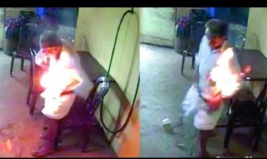 बुजुर्ग के जेब में फटा मोबाइल