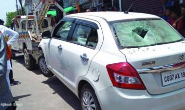अभी-अभी रामनगर मुक्तिधाम के पास बड़ा हादसा, कार की ठोकर से पैदल चल रहे भाई-बहन गंभीर
