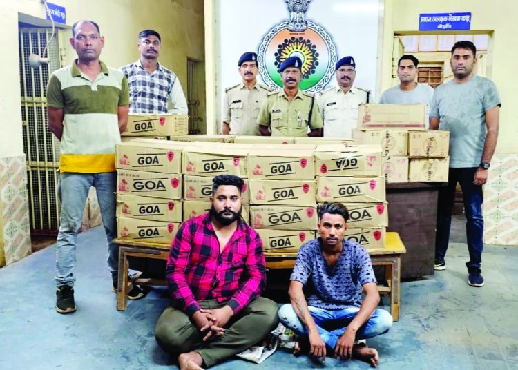 भिलाई के दो तस्करों को बालोद और दुर्ग पुलिस ने घराबंदी कर 2 लाख रुपए के अवैध शराब के साथ दबोचा
