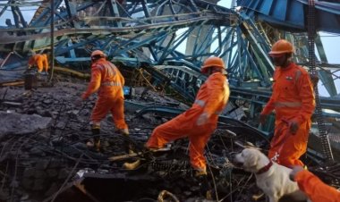 एक्सप्रेसवे पर हुआ भीषण हादसा,गर्डर लॉन्चिंग मशीन गिरने से 14 लोगों की मौत