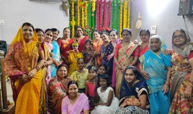 जगत विहार कालोनी के महिलाओ ने मनाया कृष्ण जन्मोत्सव