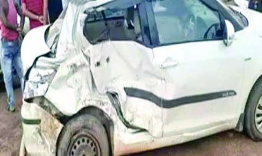 चलती कार का टायर फटने से कांग्रेस नेता की पत्नी की मौत