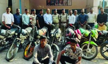 अंतर्राज्यीय बाइक चोर गैंक का पर्दाफांस, 2 नाबालिग सहित 4 गिरफ्तार