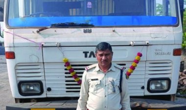 रायपुर से चोरी हुए ट्रक दुर्ग में बरामद, चेकिंग के दौरान ट्रक छोड़ भागा चोर