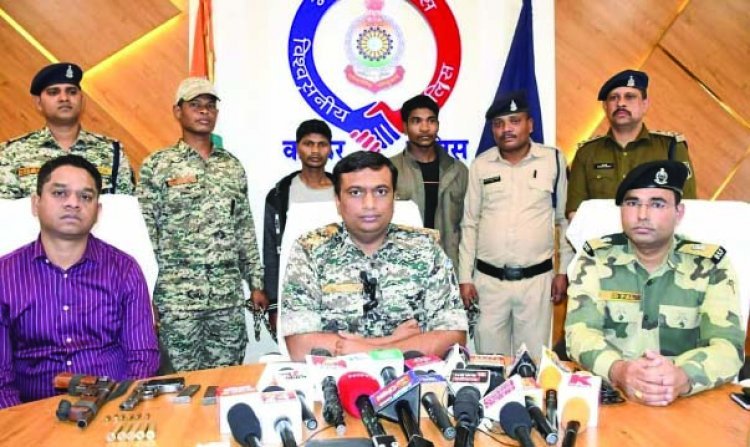 कांकेर पुलिस को मिली बड़ी कामयाबी, 5-5 लाख के 2 ईनामी नक्सली गिरफ्तार
