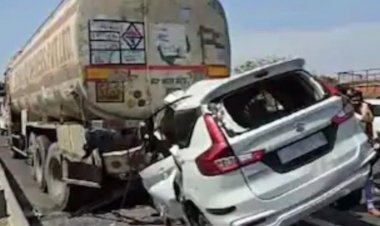 ट्रेलर के पीछे घुसी कार, 10 लोगों की मौत