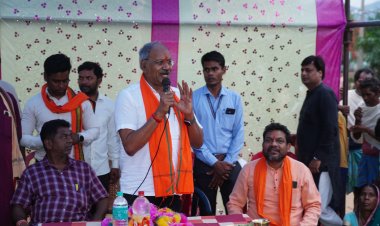 चुनाव प्रचार के अंतिम दिन बृजमोहन अग्रवाल ने भाजपा के लिए मांगे वोट