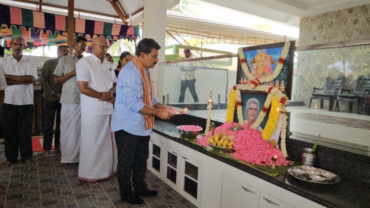 उप-मुख्यमंत्री शर्मा ने तमिलनाडु पहुंचकर आईजी सुंदरराज के पिता को दी श्रद्धांजलि