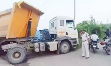 भाई को राखी बांध पति के साथ घर लौट रही महिला की सड़क हादसे में मौत, ट्रेलर के पहियों के नीचे आ गई