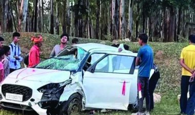 कार-बाइक में जबरदस्त भिड़ंत में पूर्व नगर पंचायत अध्यक्ष की भाभी की मौत, चार घायल