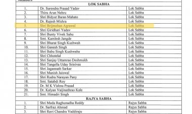 सांसद बृजमोहन को लोकसभा में मिली नई जिम्मेदारी