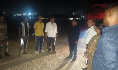 संभागायुक्त कावरे ने फील्ड का दौरा कर धान खरीदी की तैयारियों का लिया जायज़ा