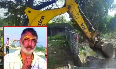 कुख्यात हिस्ट्रीशीटर के अवैध फार्म हाउस पर चला बुलडोजर