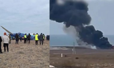 कैस्पियन सागर के पास क्रैश हुआ अजरबैजान का विमान, 42 लोगों की मौत की आशंका