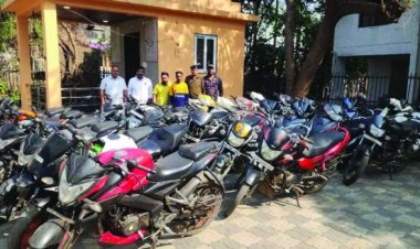 वाहन चोर गिरोह का पर्दाफाश, 6 आरोपियों से 72 बाइक बरामद