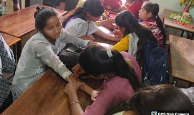 " हथेलियां पर कलात्मक डिजाइनों में उभरे मेहंदी के रंग"