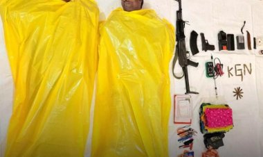 मुठभेड़ में लाखों रुपए इनामी दो नक्सली ढेर, एके 47 सहित भारी मात्रा में हथियार और गोलाबारूद बरामद