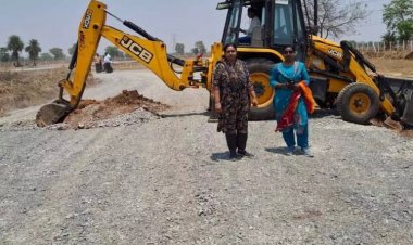 रायपुर  तहसीलदार ने रुकवाई अवैध प्लाटिंग