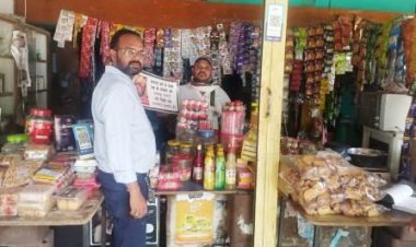 स्कूलों के आसपास तम्बाखू उत्पाद बिक्री पर 31 चालानी कार्रवाईयां, 3250 जुर्माना वसूला