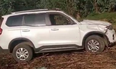 विधायक नीलकंठ टेकाम के काफिले की गाड़ी दुर्घटनाग्रस्त, चालक की मौत