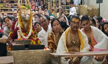 केंद्रीय मंत्री धर्मेंद्र प्रधान ने बाबा महाकाल के किए दर्शन, भस्म आरती में लिया हिस्सा