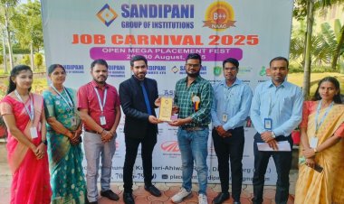 75 से अधिक को मिला रोजगार -सांदीपनी जॉब कार्निवल 2025, के पहले दिन