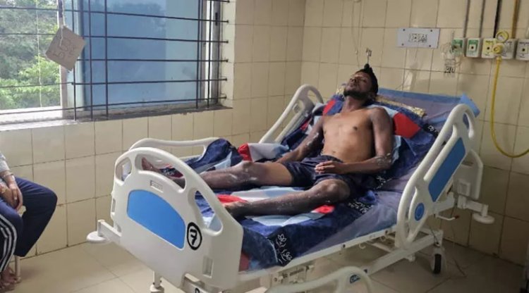 सिलेंडर फटाने से DRG जवान घायल