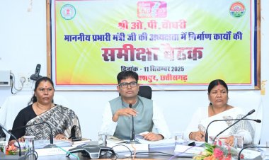 "निर्माण कार्यों में गुणवत्ता का रखें विशेष ध्यान" - वित्त मंत्री श्री ओपी चौधरी  प्रभारी मंत्री ने जशपुर जिले में संचालित निर्माण कार्यों की ली समीक्षा बैठक