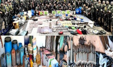 नक्सलियों के छिपाकर रखे बड़ी मात्रा में विस्फोटक व अन्य सामग्री बरामद