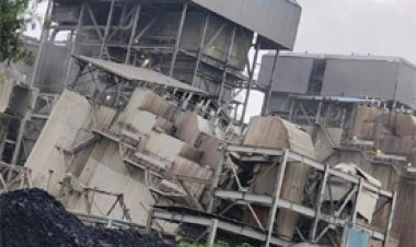 बालको प्लांट में बड़ा हादसा 20 साल पुरानी चिमनी गिरी,कोई जनहानि नहीं