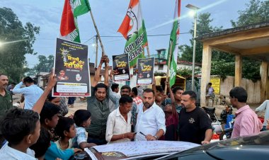 “बिजली चोर – गद्दी छोड़” आंदोलन का दूसरा चरण: धरसींवा में युवा कांग्रेस का प्रखर जनआंदोलन