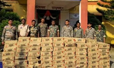 बस्तर पुलिस ने दिवाली से पहले पकड़ी 100 पेटी गोवा व्हिस्की, तस्कर फरार