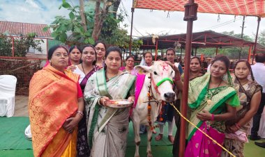 विश्वहिंदू परिषद मातृ शक्ति के नेतृत्व में गोपाष्टमी का कार्यक्रम