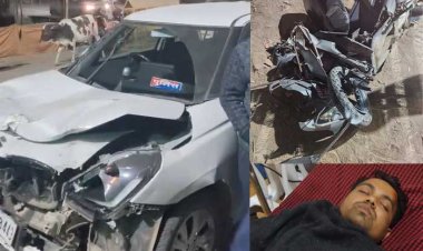 नशे में धुत पुलिस अधिकारी पर स्कूटर सवार को कुचलने का आरोप, सारंगढ़ में बवाल