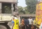 खड़ी बस से टकराई ट्रक, 3 महिलाओं समेत 4 घायल...