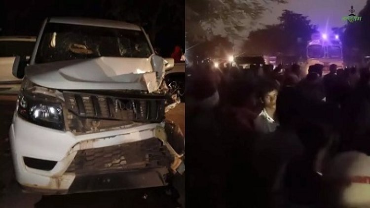 जगदलपुर में भीषण सड़क हादसा, बोलेरो की टक्कर से 9 लोग घायल