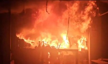 बलौदाबाजार तहसील कार्यालय में लगी भीषण आग